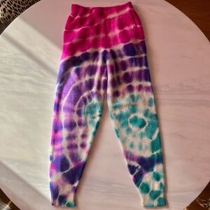 New w/tags Elder Statesman Cashmere Tie Dye Sweatpants Large Ret. $1,475
